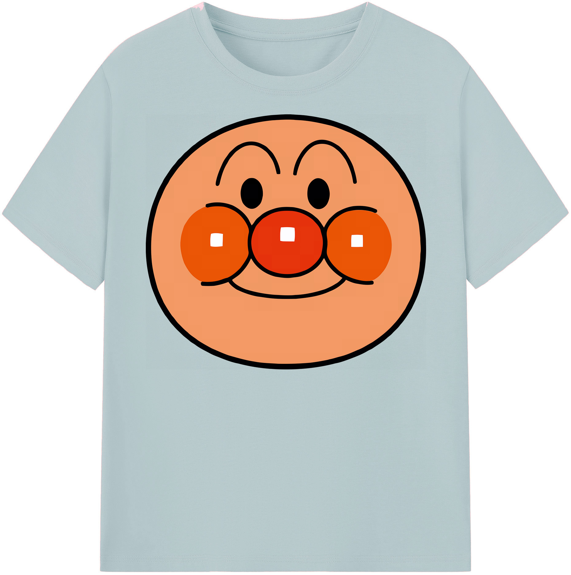 （画像用） アンパンマン Anpanman 綿100％半袖Tシャツ（フロントプリント）